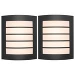 Brilliant Charcoal Gladstone Grilled Twin Bunker Light