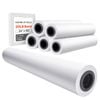 Vevor 609.6 Mm X 45.7 M Wide Format Paper White 6 Rolls Cad Bond Rolls With 50.8 Mm Core 15 Kg
