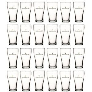 Crown Nucleated Headmaster Beer Conical Glasses 425ml | Set Of 24