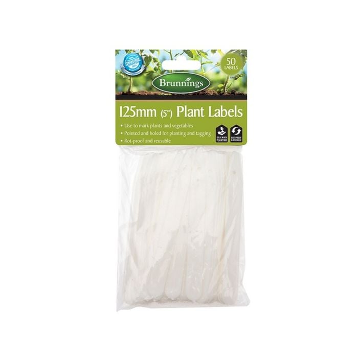 Brunnings 125mm Plastic Plant Label - 50 Pack