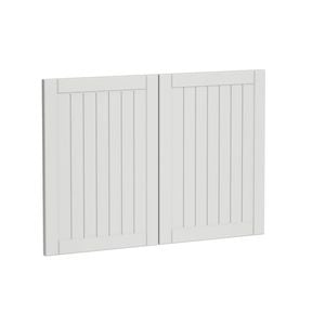 Kaboodle 900mm Sesame Salt Country Rangehood Doors - 2 Pack