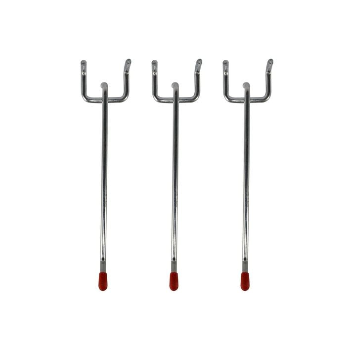 Everhang 100mm Pegboard Hooks - 3 Pack