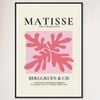 Galrie Henri Matisse Vintage Art Print Exhibition at Berggruen & Cie (Pink II), Black Frame, A0 84 x 119cm (33 x 47inch)