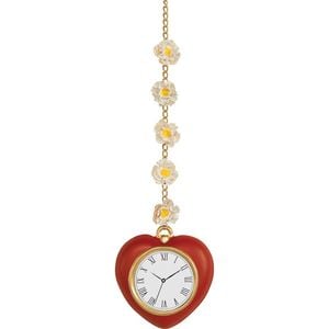 The Wizard Of Oz Tin Man Plasitc Heart Clock Halloween Costume Accessory Red