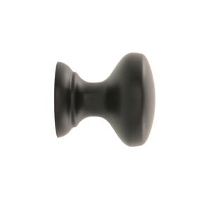 Prestige 25mm Black Hampton Knob - 6 Pack