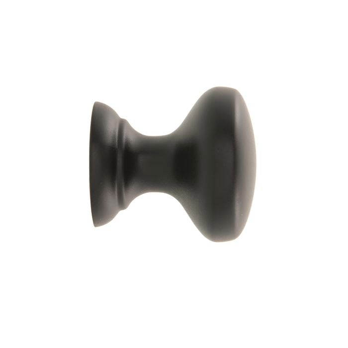 Prestige 25mm Black Hampton Knob - 6 Pack