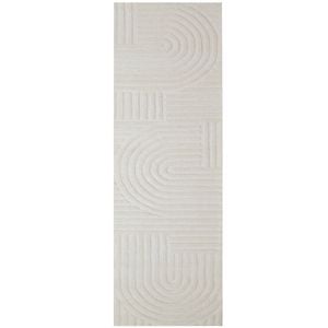 Contemporary Handwoven Wool Rug-Unity 6230-Ivory-80x300cm