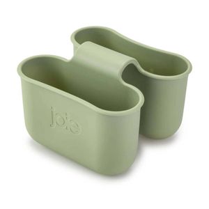 Joie Double Faucet Caddy Dual Compartments Sage 14x13x16cm Compact Organizer