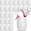 Rowdy Crowd Wine White Tumblers Catering 24 Pack 425ml - Unbreakable Tritan Plastic Stemless Dishwasher Safe