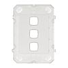 Arteor Cover Plate Grid 3 Gang White