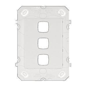 Arteor Cover Plate Grid 3 Gang White