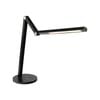 Brilliant Black Concertina White Tone Changing LED Desk Lamp