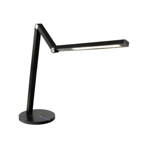 Brilliant Black Concertina White Tone Changing LED Desk Lamp