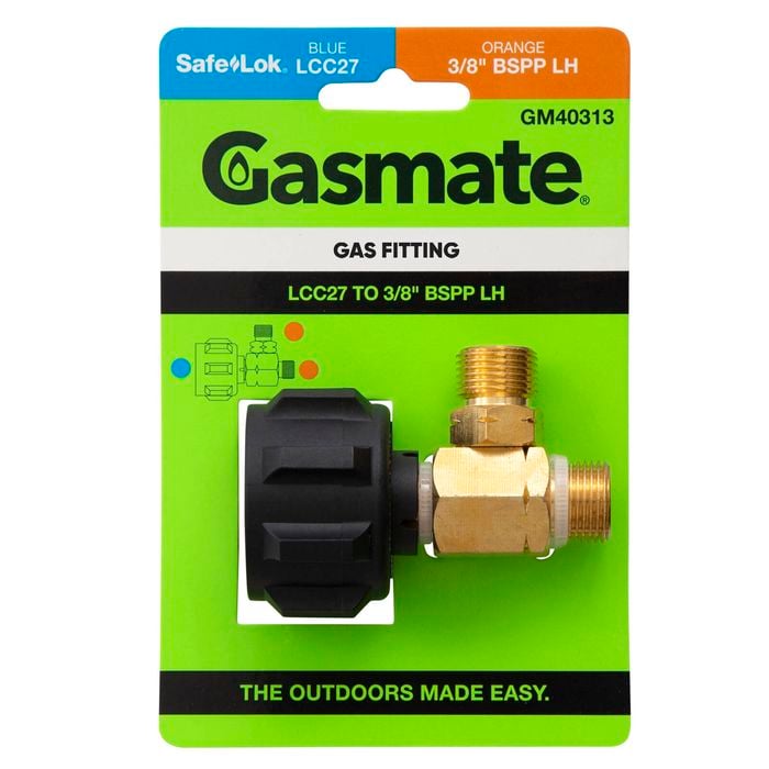 Gasmate Adaptor - LCC27 to 3/8" BSPP LH