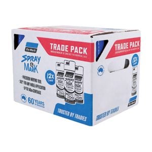 Dy-Mark 350g Blue Spray and Mark Spray Paint - 12 Pack