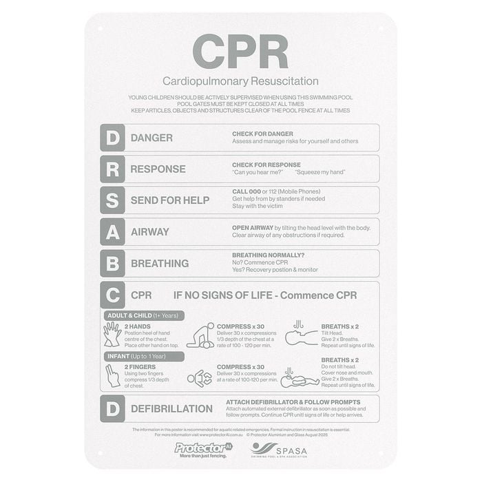 ProtectorAl 387 x 565mm Pal Silver CPR Chart