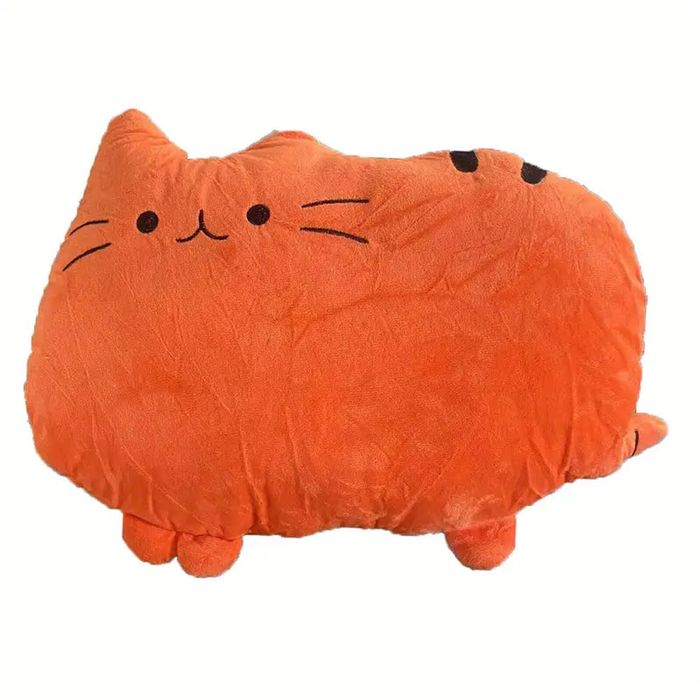 Cat Pattern Pillow [Orange]