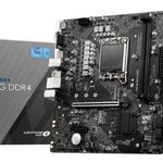 MSI PRO H610M-G DDR4 Intel LGA 1700 mATX Motherboard 2x DDR4~64GB,1x PCIe x16,1x PCIe x1,1x M.2,4x SATA 6Gb/s,4x USB 3.2,6x USB