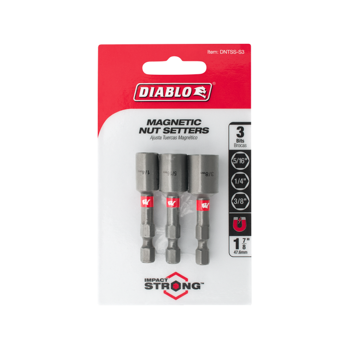 Diablo Magnetic Nutsetter Set - 3 Piece