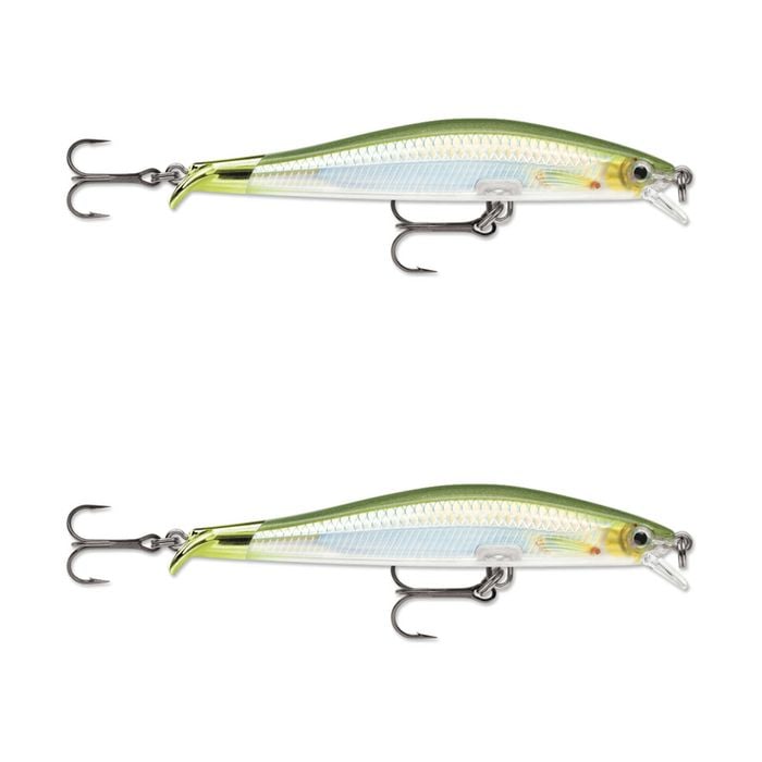 2x Rapala 9cm RipStop Shallow Jerkbait Hard Body Fishing Lures - Herring