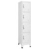 vidaXL Locker Cabinet with 4 Compartments Home Organiser Wardrobe Storage