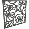ProtectorAl 300-1200 x 300-1200mm Woodland Grey Roses Unframed Solid Aluminium Decorative Panel