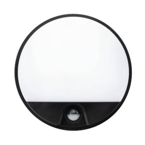 Brilliant 10W Alston Slimline Round Bunker Security Sensor Light