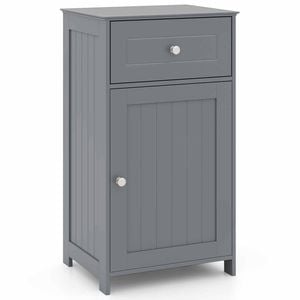Costway Modern Cabinet Adjustable Sideboard Anti-tip Kit Grey