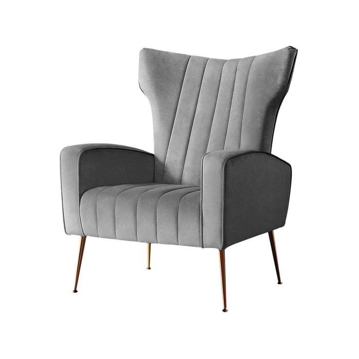 Artiss Armchair Grey Kate