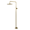Alfresco Water Brushed Brass Outdoor Wall Shower 316 Stainless Steel