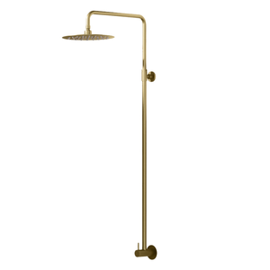 Alfresco Water Brushed Brass Outdoor Wall Shower 316 Stainless Steel