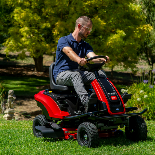 Toro 30 76cm Battery Powered Ride On Lawn Mower eS3000 Bunnings Australia