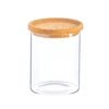 Argon Tableware Glass Storage Jar - Gold Lid - 750ml - Modern Round Scandi Organisation Container Glass Jar