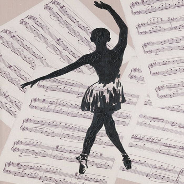 P&P Graceful Ballerina Canvas Print - Elegance in Motion 50x70x2.5cm