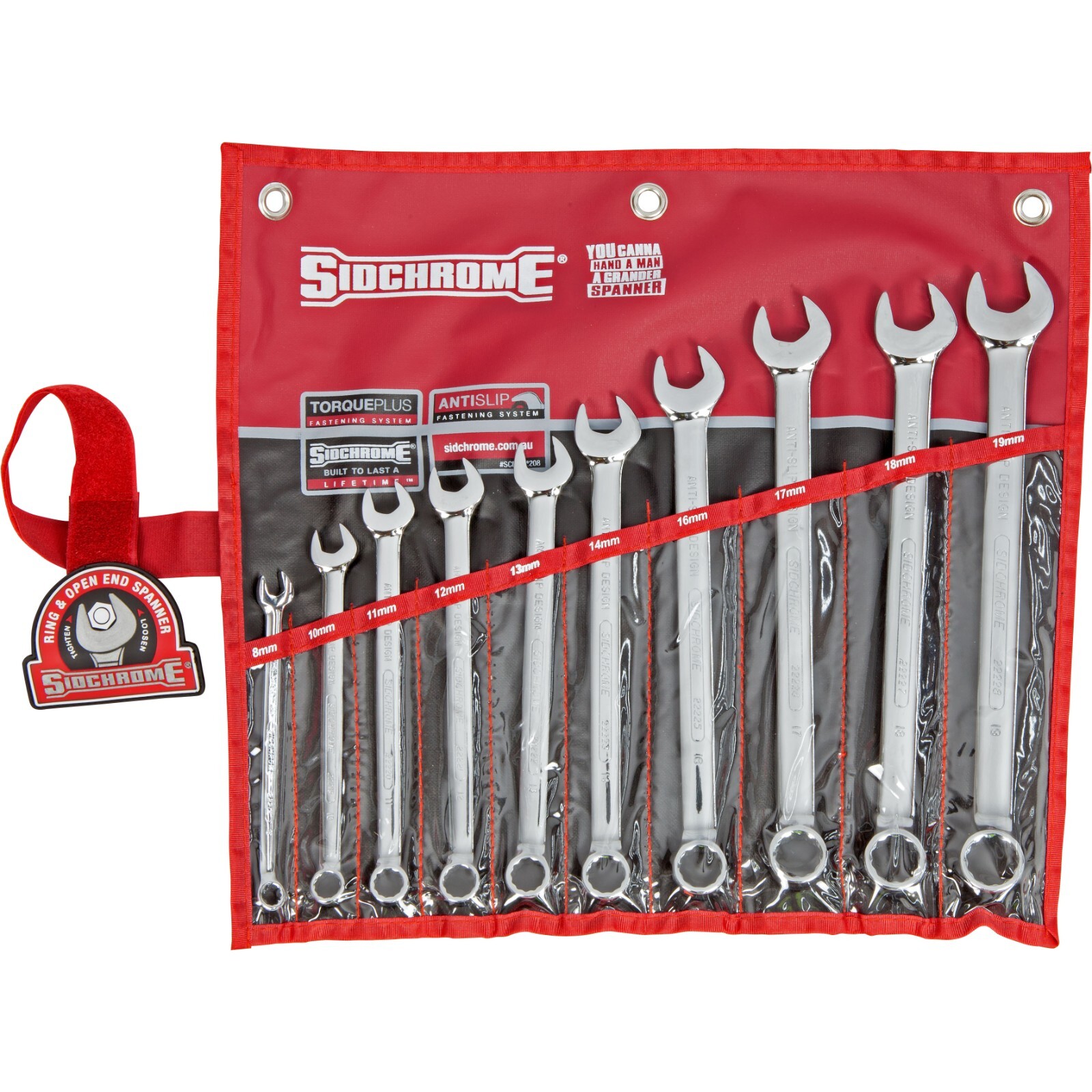 Sidchrome 10 Piece Metric Ring And Open End Spanner Set product image
