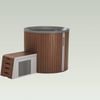 Orans 1 person ice bath & 1 hp chiller - nordic step (l) - ib-1100