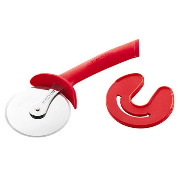 Scanpan Spectrum Soft Touch Pizza Cutter with Sheath Red