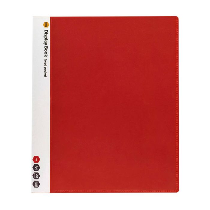 Non Refillable A4 20P Insert Cover Display Book (Red)