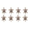 8PK LVD Magnet Diamonte Turtle Decorative Home Decor Ornament 3.5x5cm