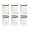Ecology Store Set Of 6 Square Spice Jars