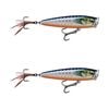 2x Rapala 9.5cm Skitter Pop Elite Topwater Fishing Lures - Gilded Hot Wahoo UV