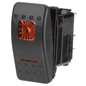 NARVA 12V Amber Illuminated On/Off Sealed Rocker Switch