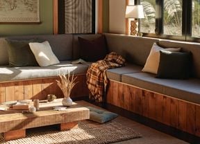 living room with lounge and a window