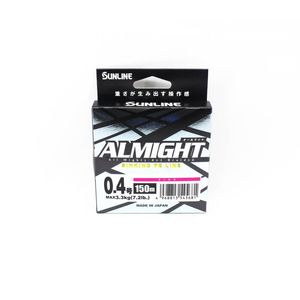 Sunline Almight x5 150m Pink Sinking Braid Fishing Line 7.2lb