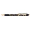 Cross Townsend Year Of Dog Fine Fountain Pen Stationery Writing Lacq/23kt Black