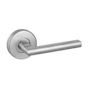 Delf Satin Stainless Madrid Dummy Lever Set
