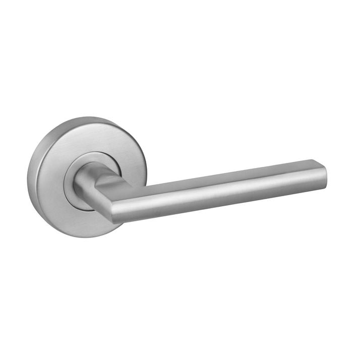 Delf Satin Stainless Madrid Dummy Lever Set