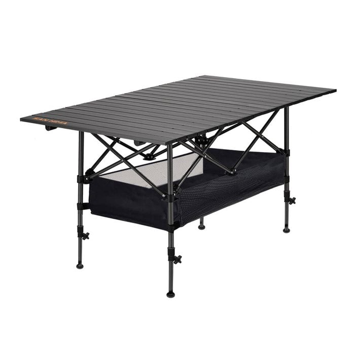 San Hima Folding Camping Table Adjustable Aluminium Portable Outdoor Bbq Desk