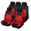 Catzon Car Seat Covers Full Set Universal Airbag Compatible Protector-Red