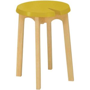 Modern Furniture CHEVIS 36x45cm Stool  - Olive Yellow